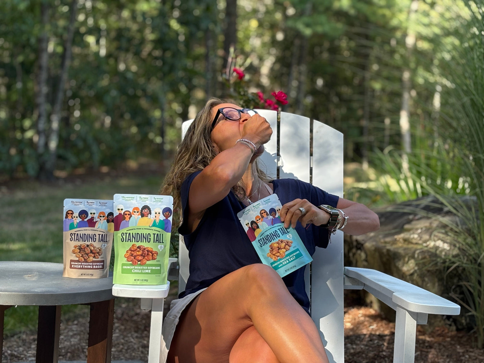 Roasted soy beans by Standing Tall Foods high protein vegan snack crunchy texture low carb healthy pantry staple