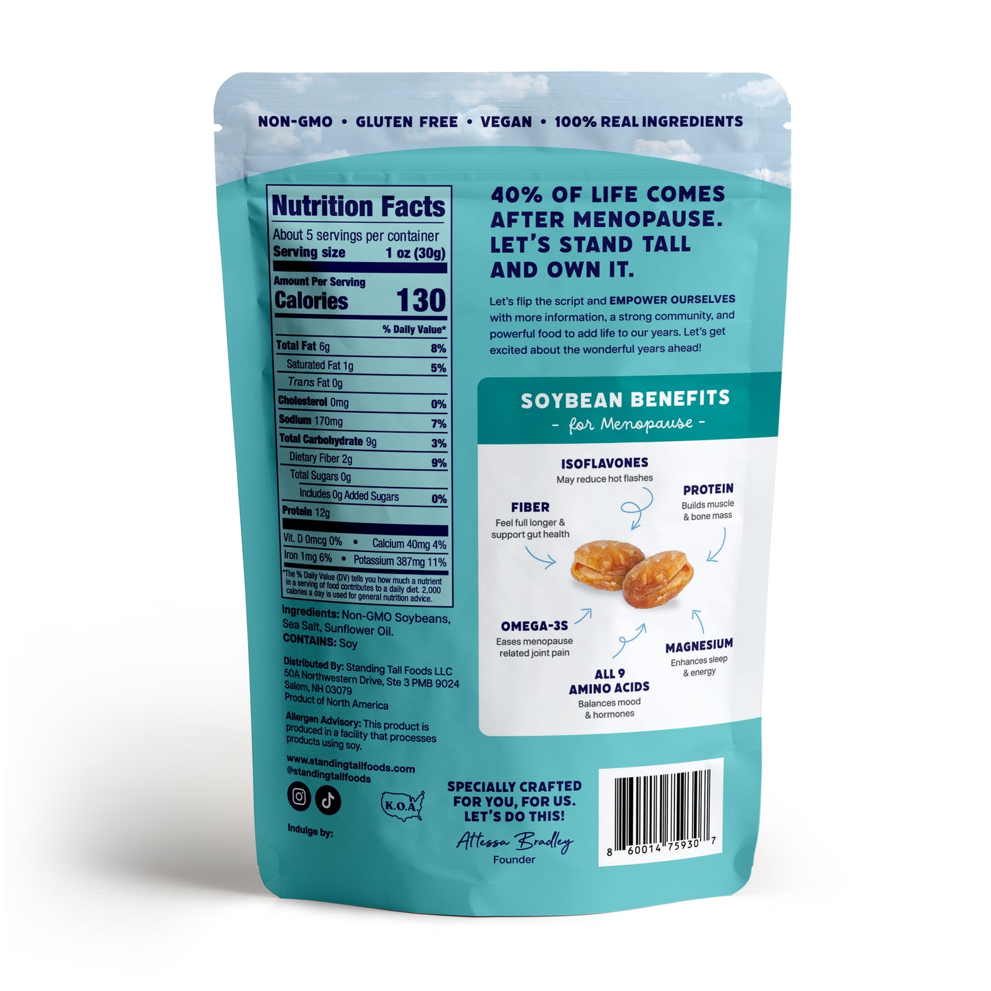 savory roasted edamame snack bowl offering plant based protein fiber rich ingredients and crunchy healthy vegan snack option